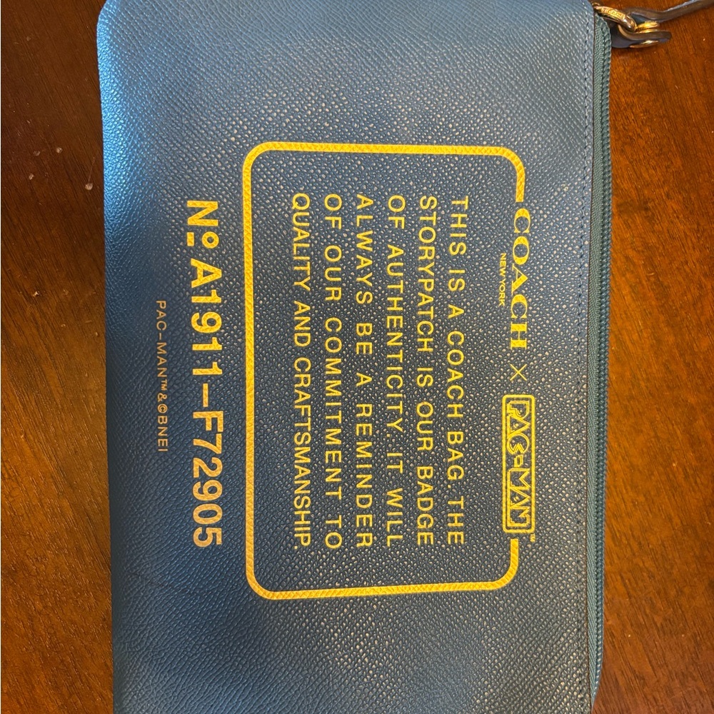 Coach Blue wristlet